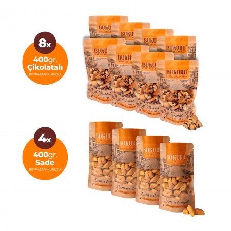 Mix-3 (4 Adet 400gr. Sade Beypazarı Kurusu + 8 Adet 400gr. Çikolatalı Beypazarı Kurusu)